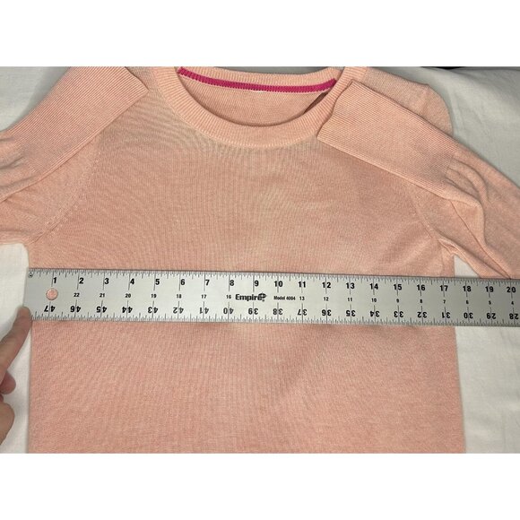 Lululemon Bring It Backbend Sweater Womens 4 Small Pink Open Back Drape Boolux - Picture 11 of 11